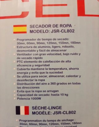 Secador de Ropa Jocel Azul
