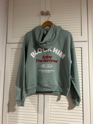 Sudadera Pull&Bear Turquesa S