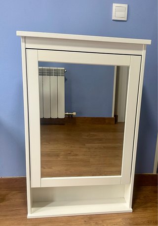 Armario espejo IKEA HEMNES blanco