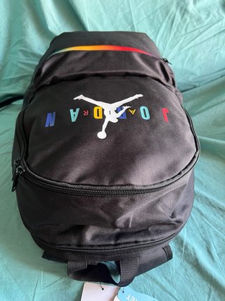 Mochila Jordan Negra Multicolor Nueva