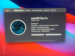 MacBook Air 2017 Plata