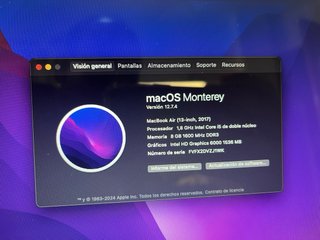 MacBook Air 2017 Plata