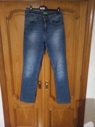 Vaqueros Benetton Mujer Talla 40 elasticos