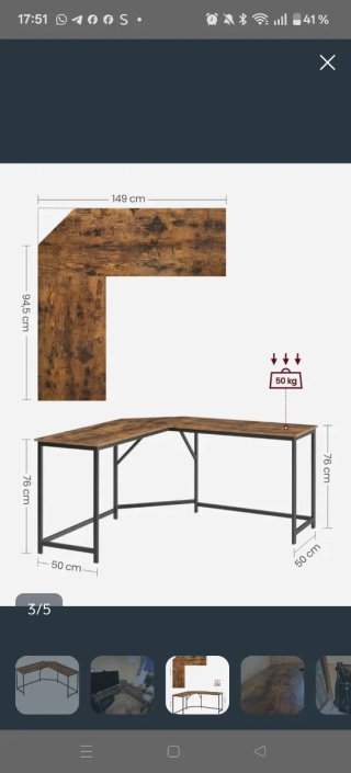 Mesa de escritorio doble en L