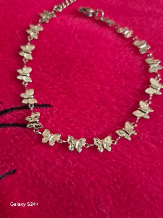 Pulseira Dourada Borboletas