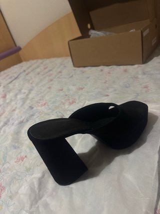 Tacones negros plataforma