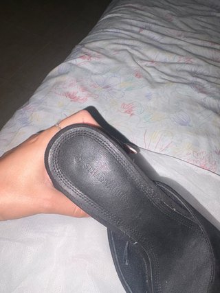 Tacones negros plataforma