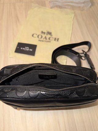 Bolso Coach negro monogramado