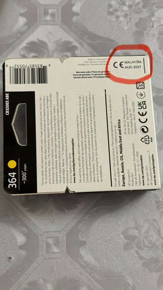 HP 364 Amarillo Precintado - Caducidad 08/2027
