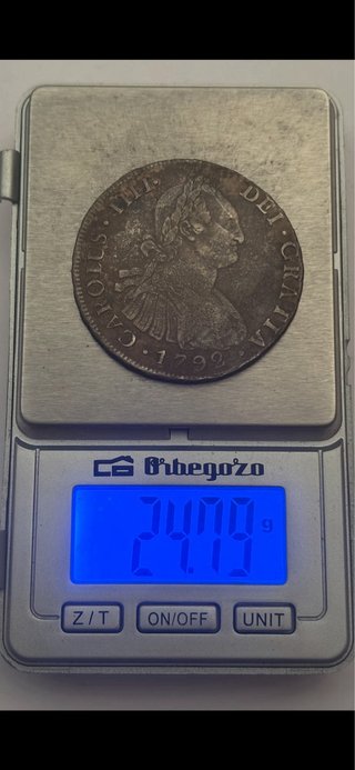 8 Reales 1792 (BC+) Potosi Carlos IIII