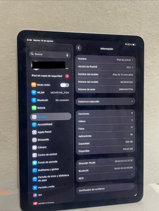 iPad Air 11 M3 256GB Plata