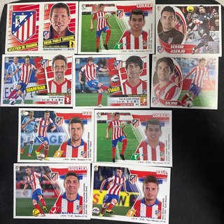 Lote 39 cromos jugadores Atlético de Madrid