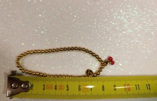 Conjunto acero dorado diseño Cerezas (2Pcs)