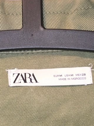 Chaqueta Zara Verde Oliva