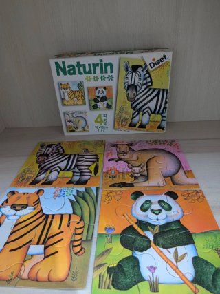 Puzzles Naturin 4 Piezas Animales