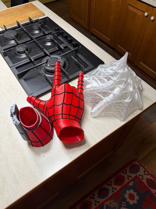 Bucket Popcorn Spiderman Stampato 3D