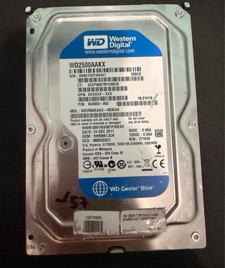 Pack 7 Discos Duros 250GB Seagate + WD - 1,75TB