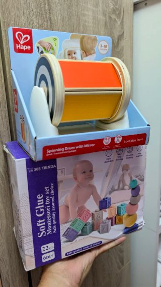 Lote 2 Juguetes Bebé Montessori Hape