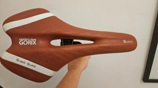Sillín Bici Polipiel Marrón
