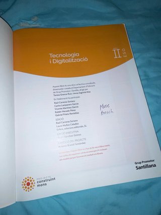 Libro de la ESO de tecnologia i digitalitzacio