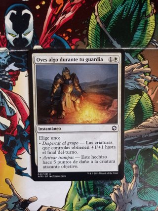Carta Magic Oyes algo durante tu guardia