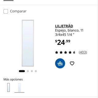 Espejo LILJETRÄD blanco IKEA