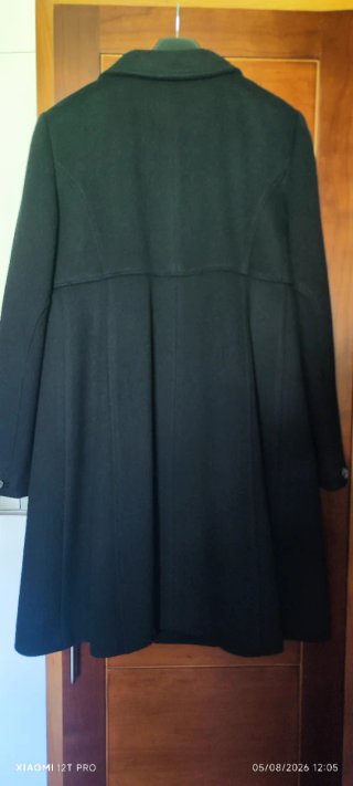 Abrigo cruzado Zara Negro Talla M
