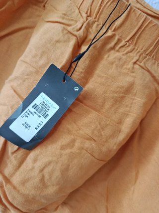 Top tirantes lino amarillo mostaza talla 42