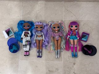 Lote 4 Muñecas LOL OMG con Accesorios