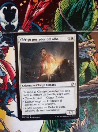 Carta Magic The Gathering Clérigo portador del alb