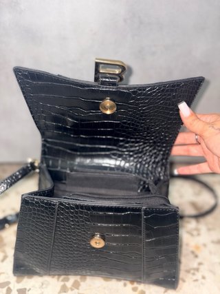 Borsa Balenciaga Nera Coccodrillo