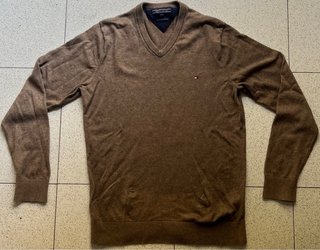Jersey Tommy Hilfiger M Marrón Cachemira