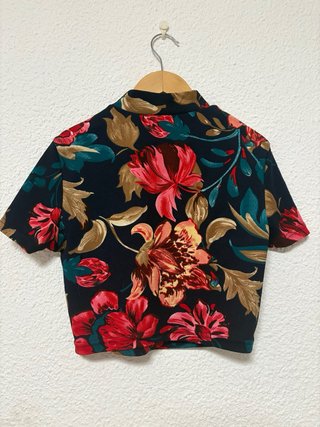 Conjunto Falda Midi y Top Flores