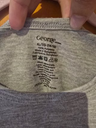 Camiseta George Gris SMILE Arcoíris Talla XL