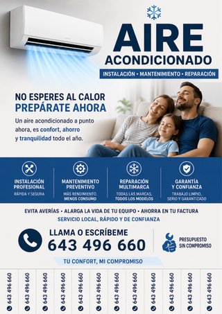 Servicio técnico de aires acondicionados