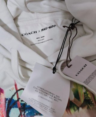 Vestido Coach hoodie dress Mint Serf CL325  mujer
