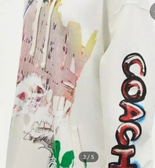 Vestido Coach hoodie dress Mint Serf CL325  mujer