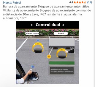 Cepo de garaje eléctrico con mando