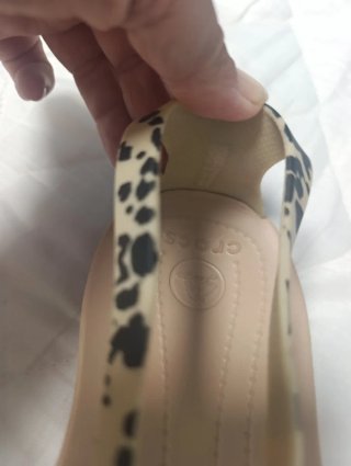 Sandalias Crocs Sexy Fit Flop Talla 38 Animal Prin