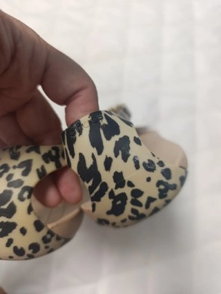 Sandalias Crocs Sexy Fit Flop Talla 38 Animal Prin