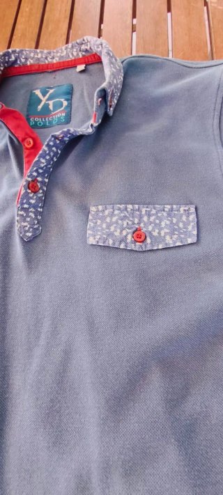 Polo YD azul talla M