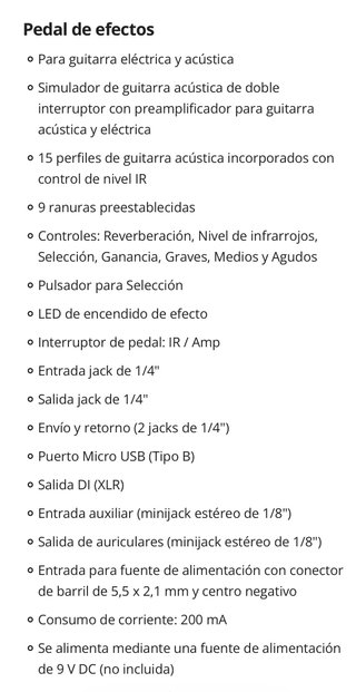 NUX Optima Air - Pedal Efectos Guitarra