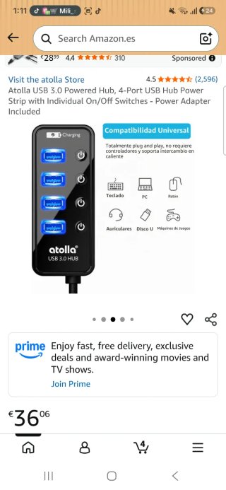 Cargador Adaptador Atolla