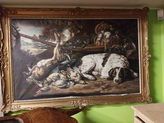 Pintura bodegón de caza