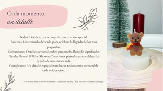 Velas personalizadas para eventos importantes.