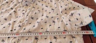 Camisa Flamingo Azul Talla L