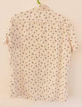 Camisa Flamingo Azul Talla L