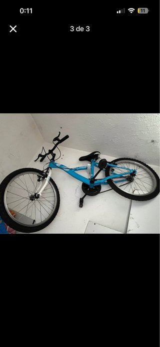 Bicicleta azul para niño/niña