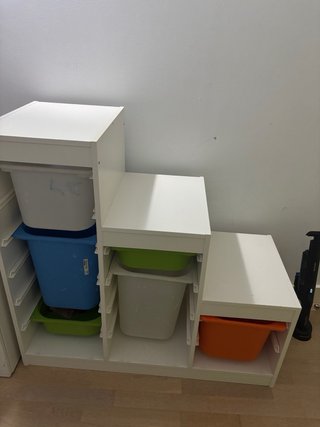 Mueble 6 Cajas Guardajuguetes Blanco