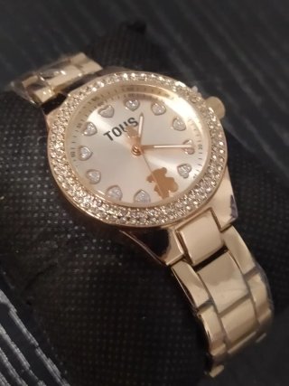 Reloj Tous Dorado Corazones y Osito